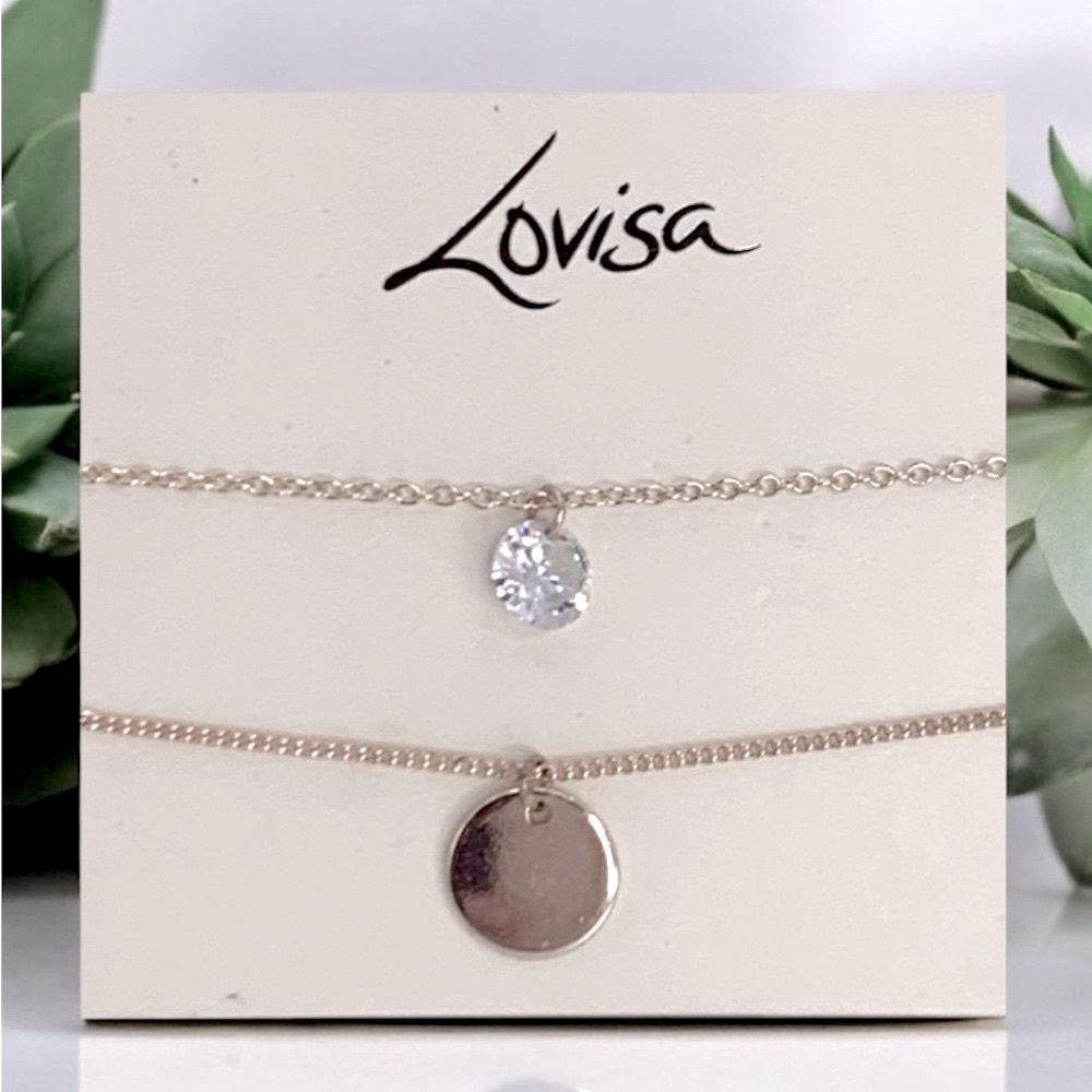 Signed Lovisa 2 Delicate Gold Plated Over Stainless Steel Bracelets & Extenders